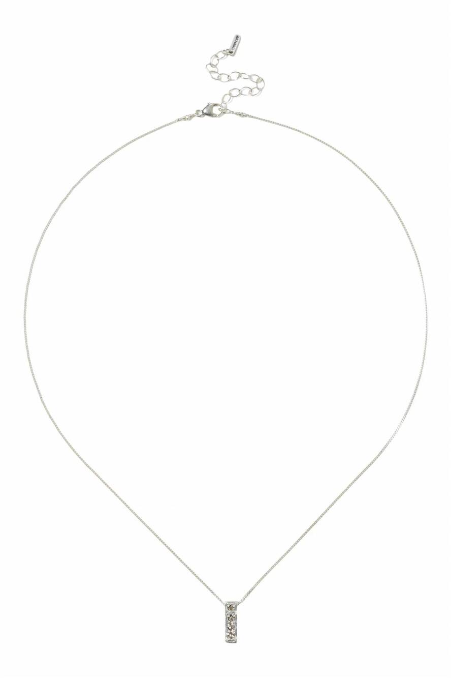 NEW CHAN LUU women's bar necklace in silver
